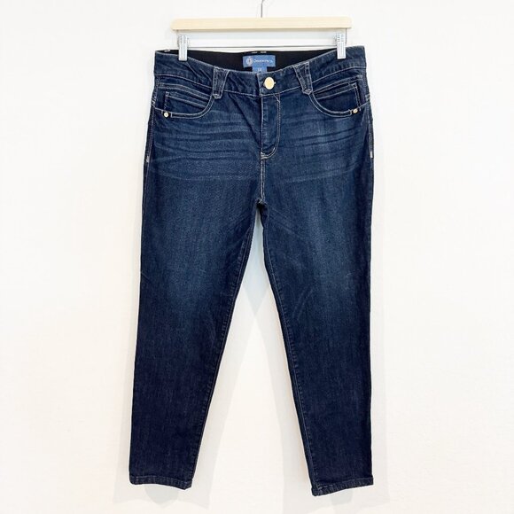 Democracy Absolution Ankle Skimmer Dark Wash Blue Skinny Jeans Casual Denim 12 - Picture 3 of 12